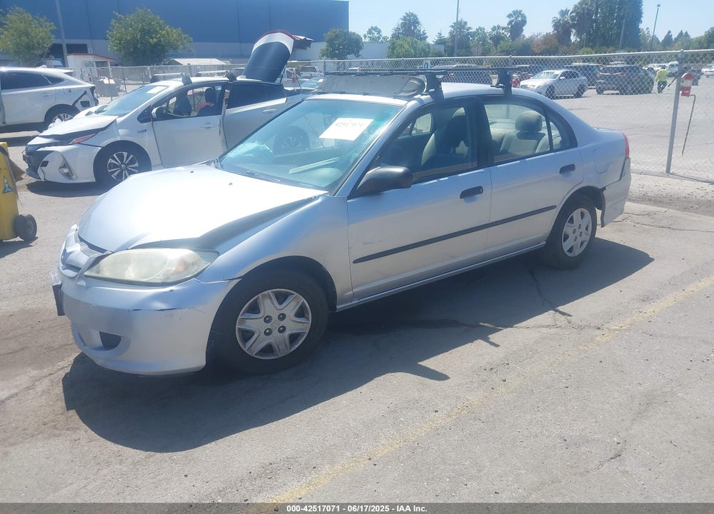 2005 HONDA CIVIC VP VIN: 2HGES16475H616587