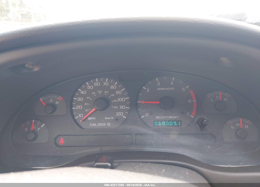 2000 FORD MUSTANG VIN: 1FAFP4040YF245895