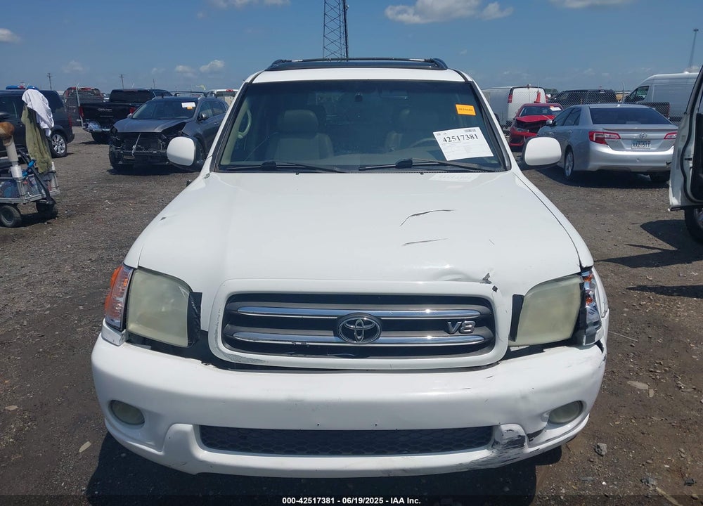 2001 TOYOTA SEQUOIA LIMITED V8 VIN: 5TDZT38A81S032609
