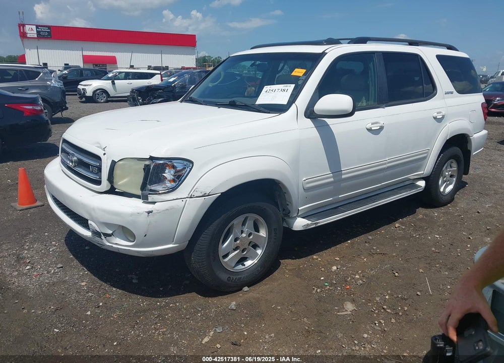 2001 TOYOTA SEQUOIA LIMITED V8 VIN: 5TDZT38A81S032609