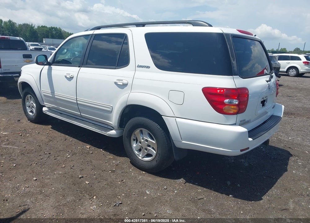 2001 TOYOTA SEQUOIA LIMITED V8 VIN: 5TDZT38A81S032609
