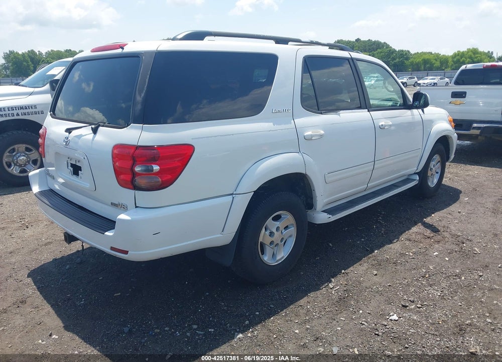 2001 TOYOTA SEQUOIA LIMITED V8 VIN: 5TDZT38A81S032609