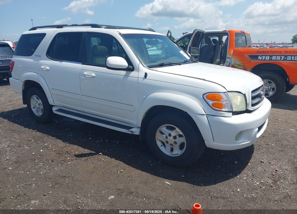 2001 TOYOTA SEQUOIA LIMITED V8 VIN: 5TDZT38A81S032609