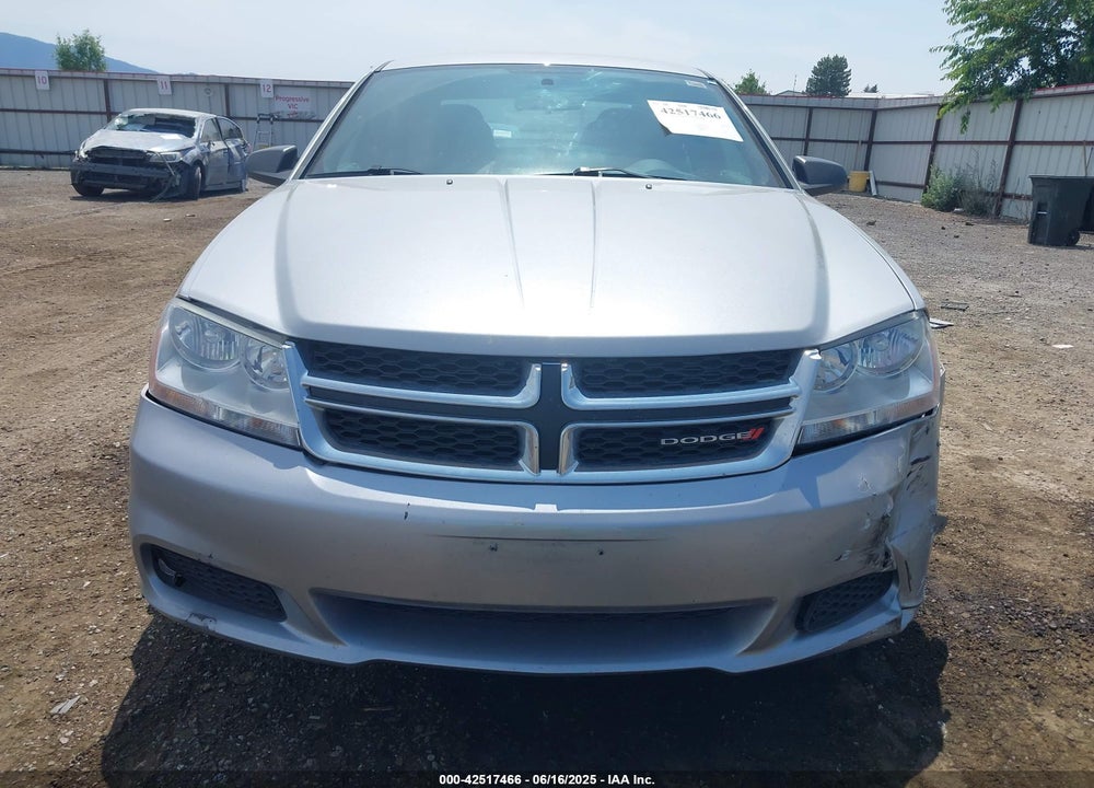 2013 DODGE AVENGER SE VIN: 1C3CDZAB1DN742474