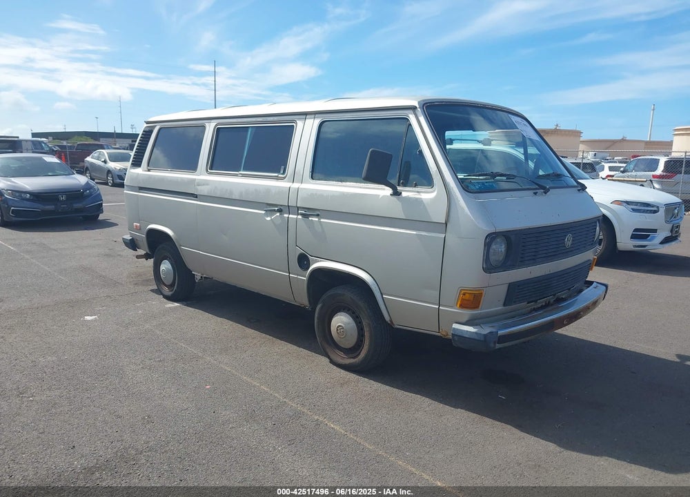 1985 VOLKSWAGEN VANAGON BUS VIN: WV2YB0259FH086734