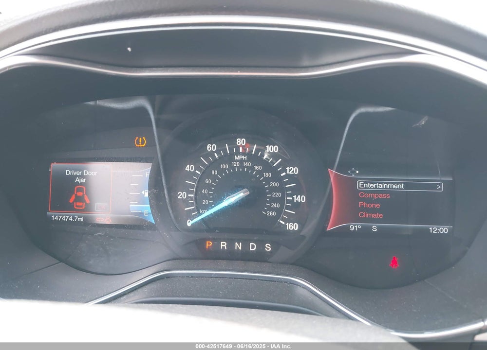 2016 FORD FUSION SE VIN: 1FA6P0H75G5133475