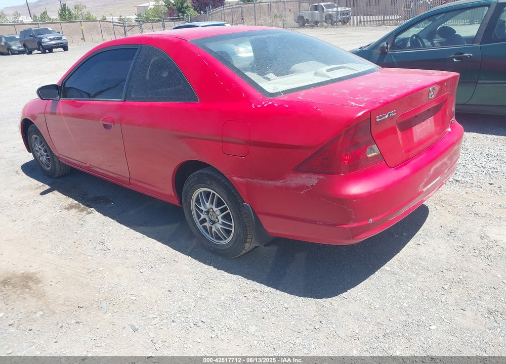 2002 HONDA CIVIC LX VIN: 1HGEM21542L013983