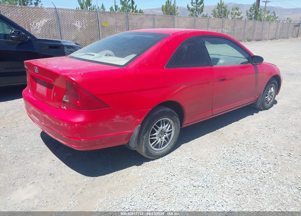 2002 HONDA CIVIC LX VIN: 1HGEM21542L013983