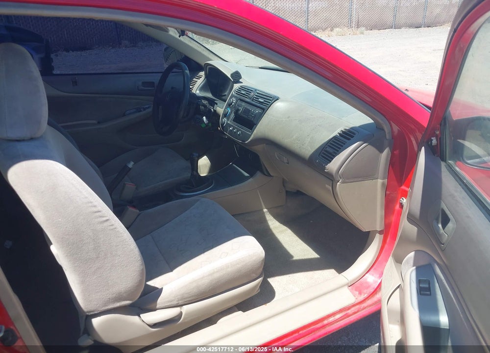2002 HONDA CIVIC LX VIN: 1HGEM21542L013983