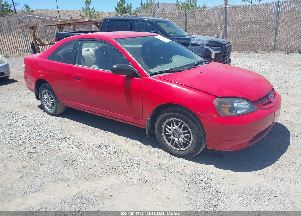 2002 HONDA CIVIC LX VIN: 1HGEM21542L013983