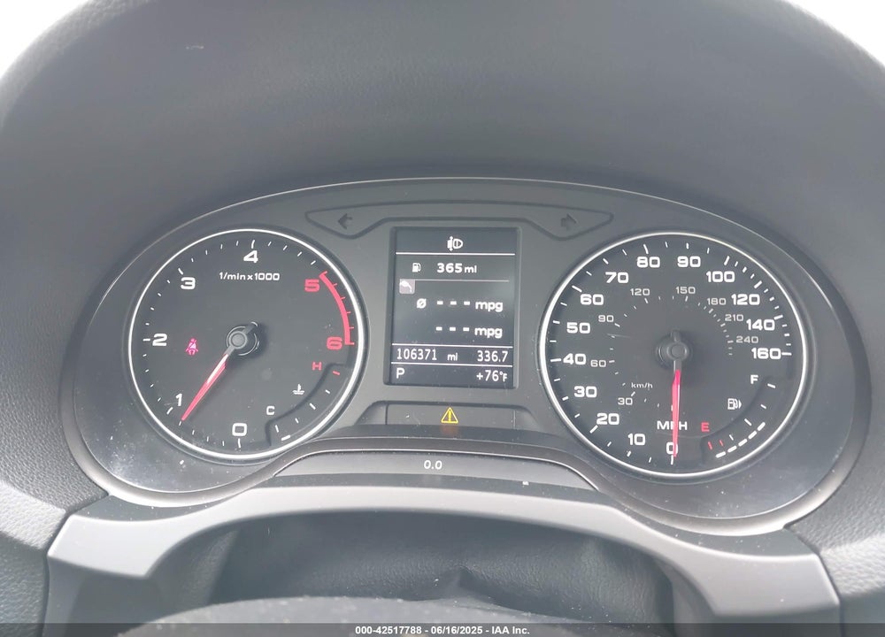 2015 AUDI A3 2.0 TDI PREMIUM VIN: WAUCJGFF5F1075212