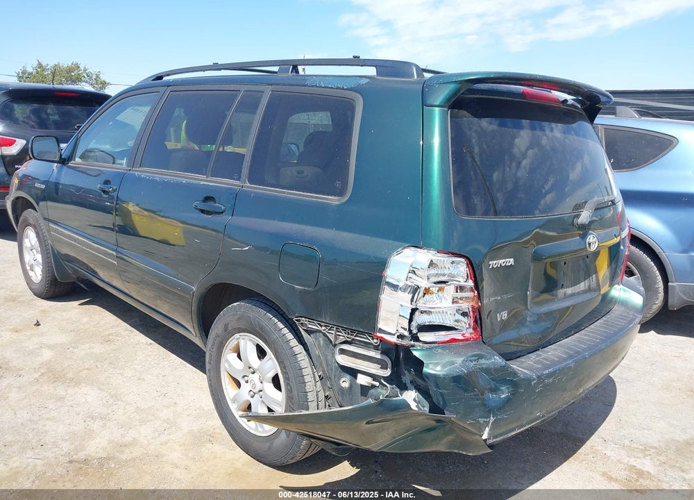 2001 TOYOTA HIGHLANDER V6 VIN: JTEGF21A710019612