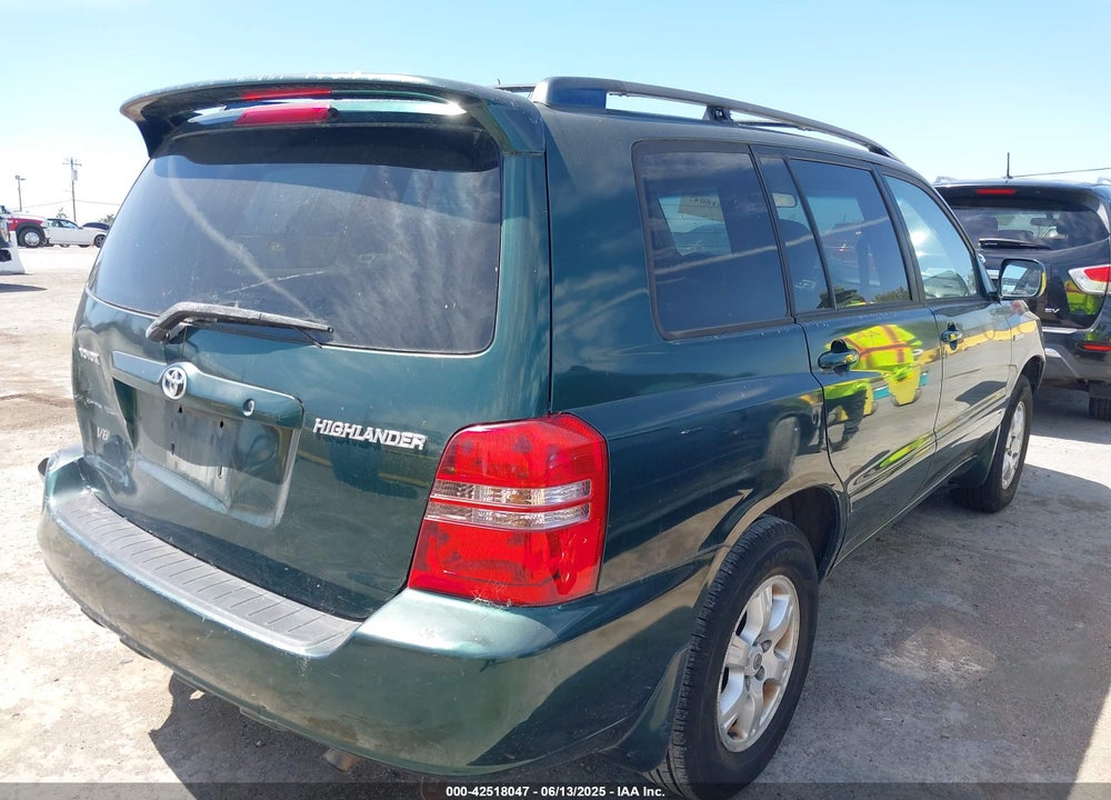 2001 TOYOTA HIGHLANDER V6 VIN: JTEGF21A710019612