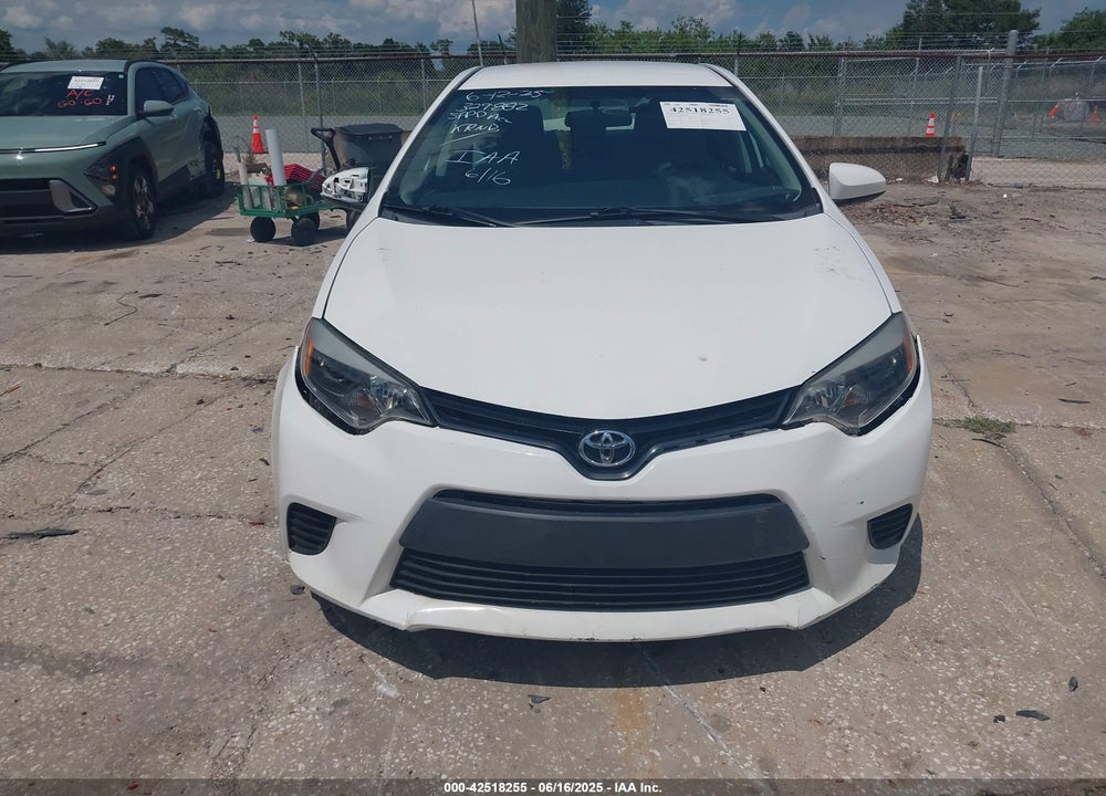 2014 TOYOTA COROLLA LE VIN: 2T1BURHE6EC018498
