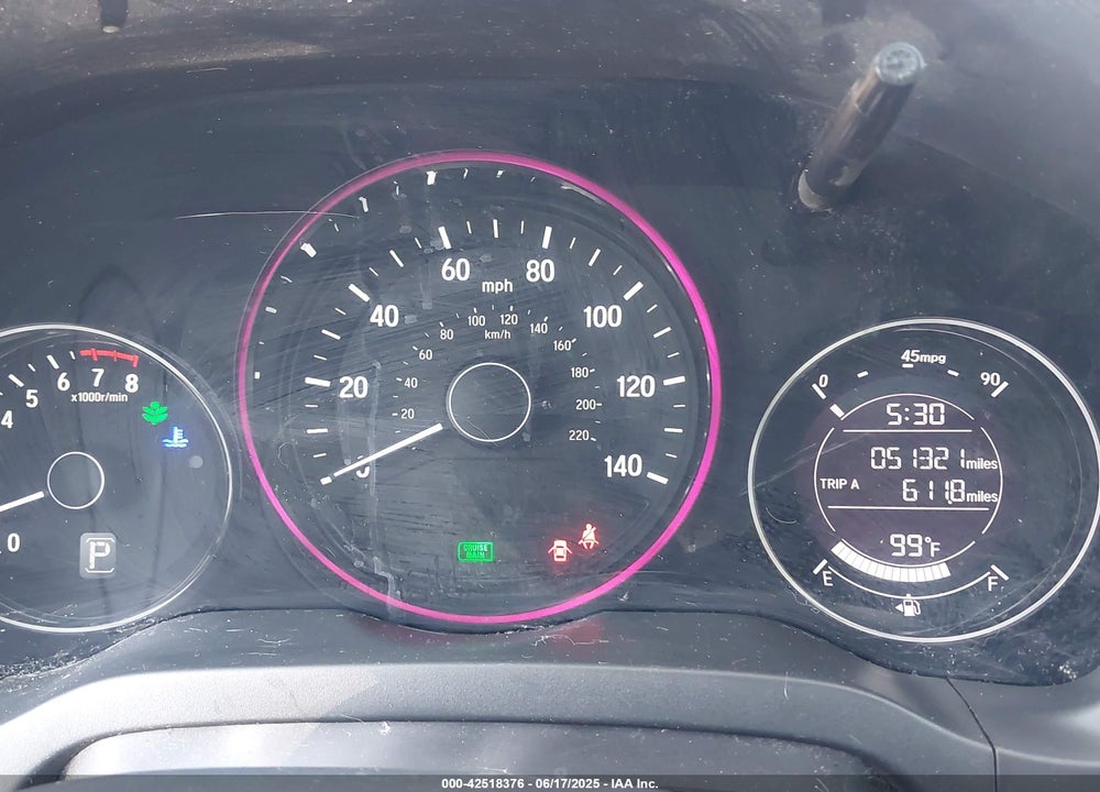 2017 HONDA HR-V VIN: 3CZRU5H37HM724567