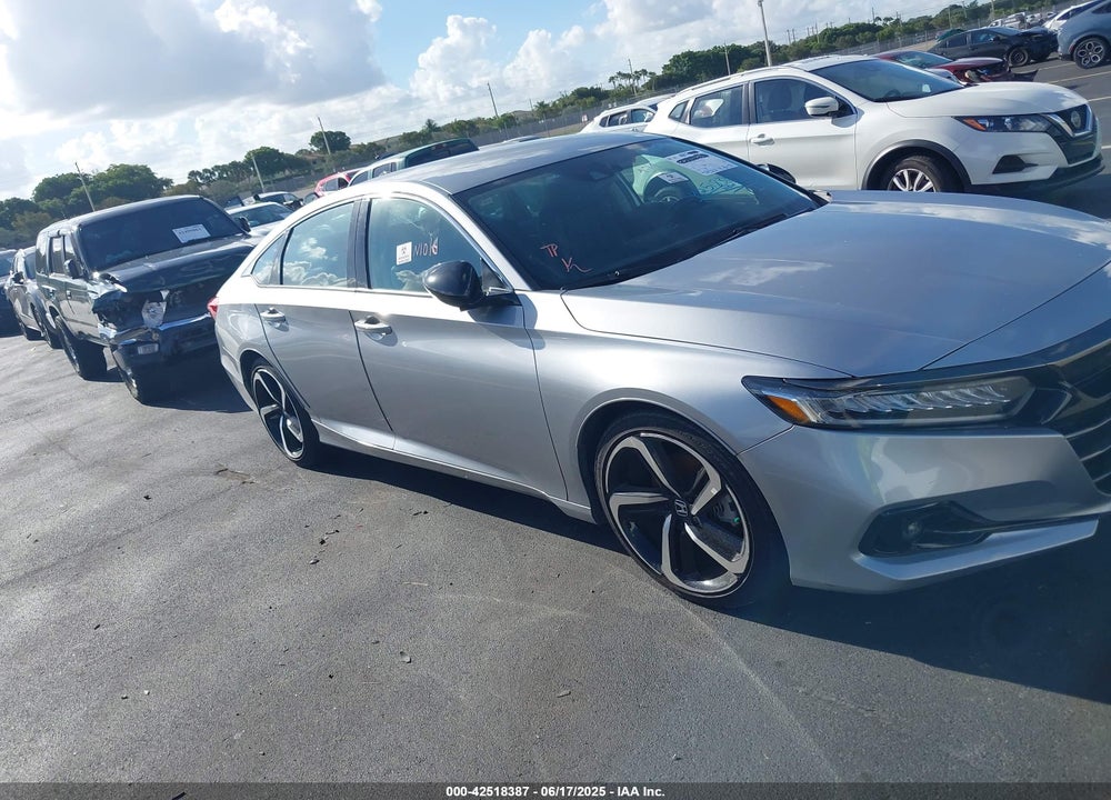2022 HONDA ACCORD VIN: 1HGCV1F43NA007493