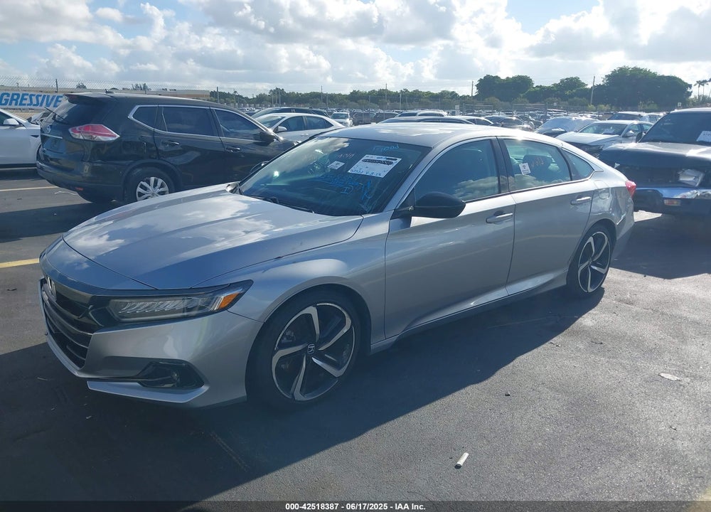 2022 HONDA ACCORD VIN: 1HGCV1F43NA007493