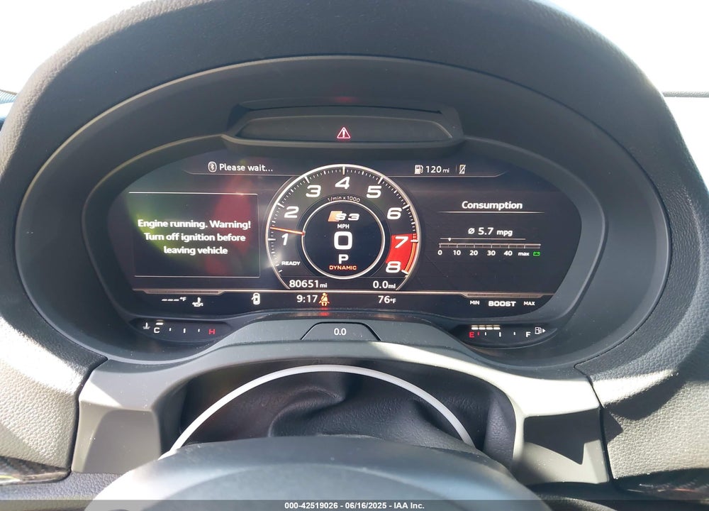 2020 AUDI S3 PREMIUM PLUS TFSI QUATTRO S TRONIC VIN: WAUE1GFF6LA070766