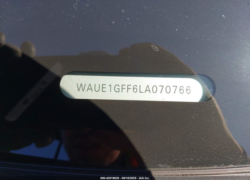 2020 AUDI S3 PREMIUM PLUS TFSI QUATTRO S TRONIC VIN: WAUE1GFF6LA070766