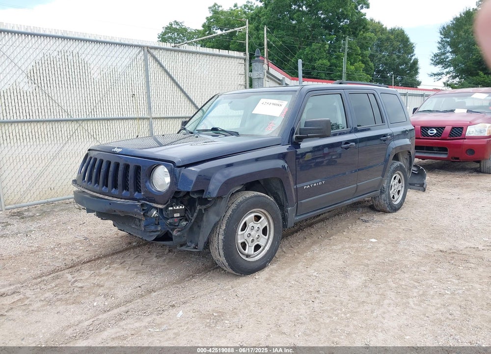2016 JEEP PATRIOT VIN: 1C4NJRBB9GD690212