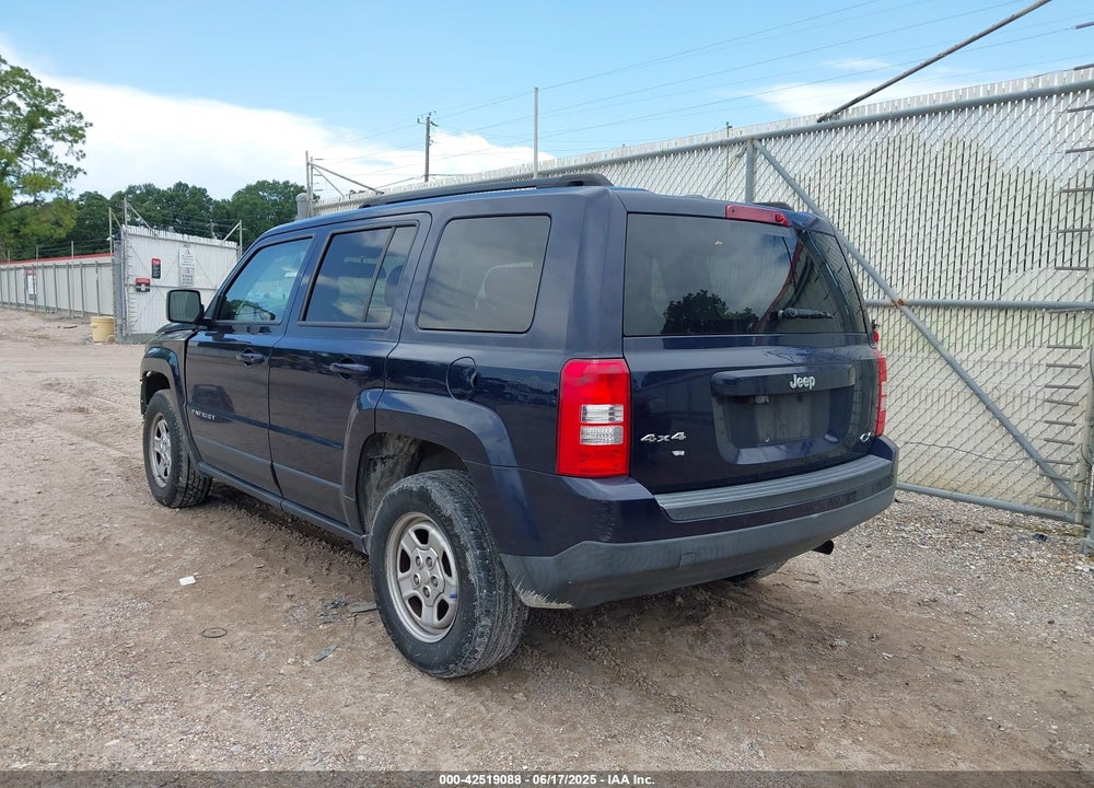 2016 JEEP PATRIOT VIN: 1C4NJRBB9GD690212