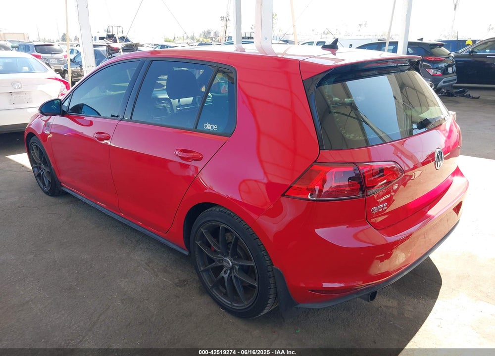 2015 VOLKSWAGEN GOLF GTI 2.0T AUTOBAHN W/PERFORMANCE PACKAGE 4-DOOR VIN: 3VW447AU2FM057089