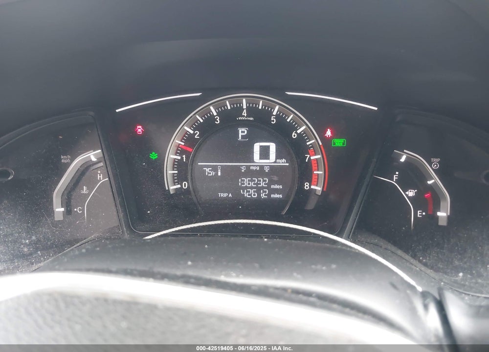 2017 HONDA CIVIC VIN: 19XFC2F55HE026919