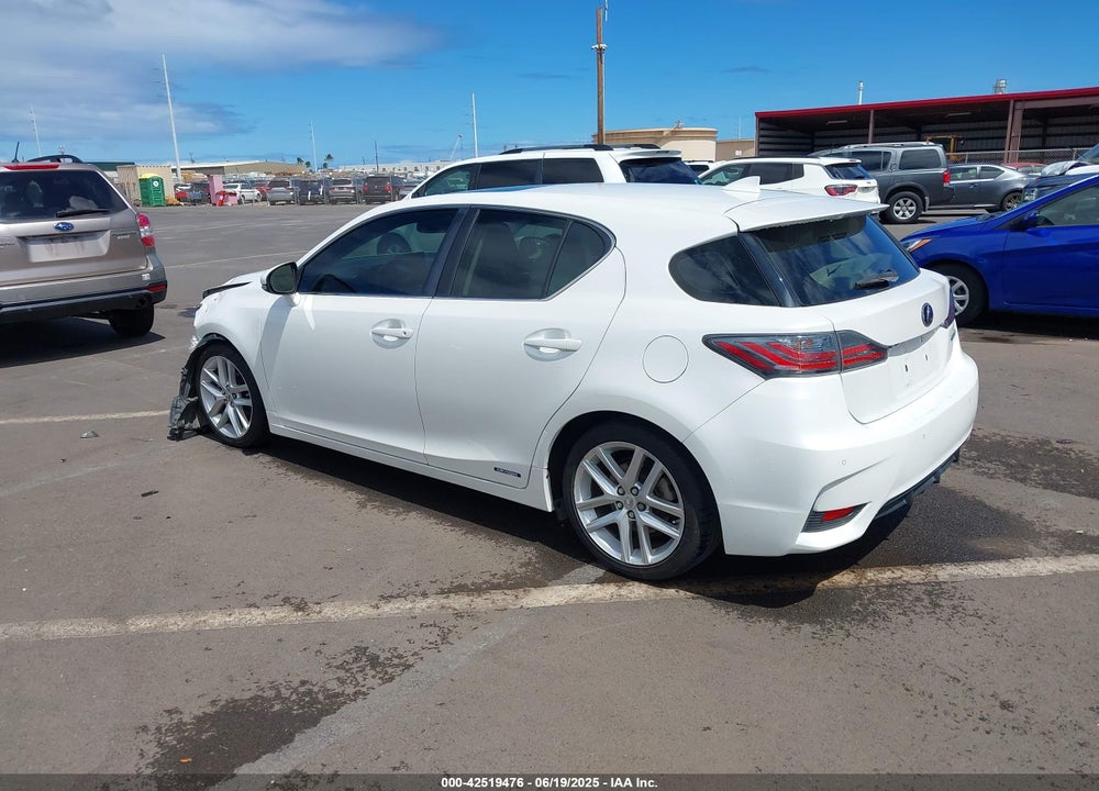 2015 LEXUS CT 200H VIN: JTHKD5BH0F2221381