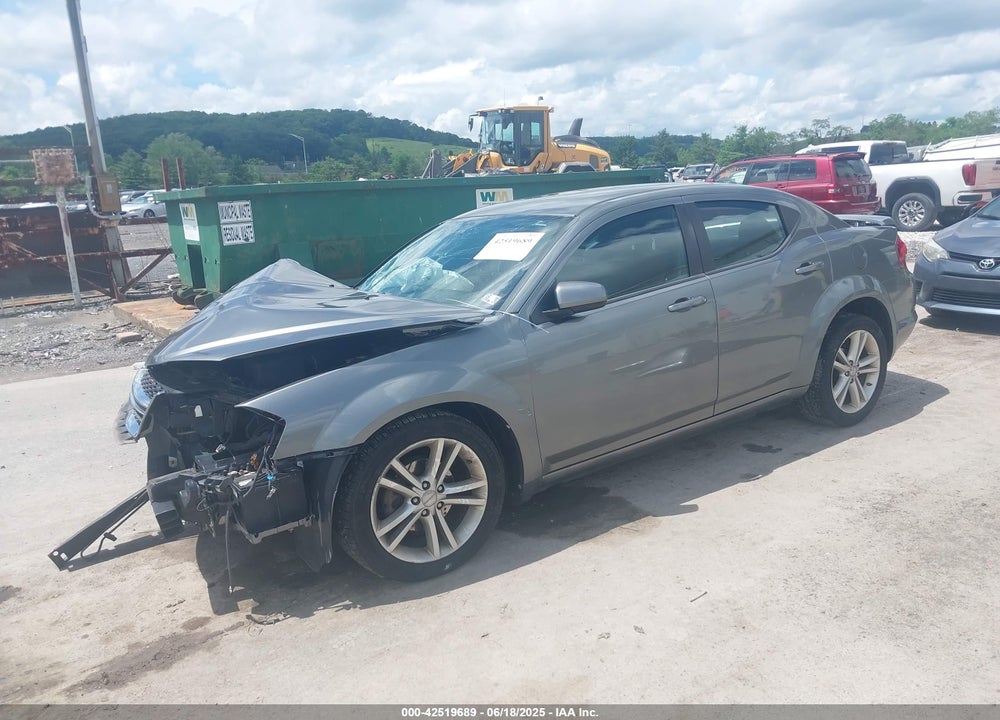 2012 DODGE AVENGER VIN: 1C3CDZEG2CN123273