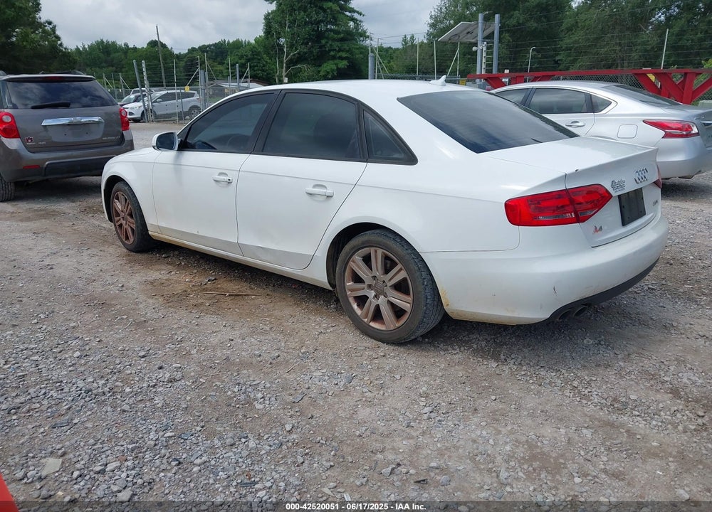 2011 AUDI A4 VIN: WAUAFAFL5BN037896