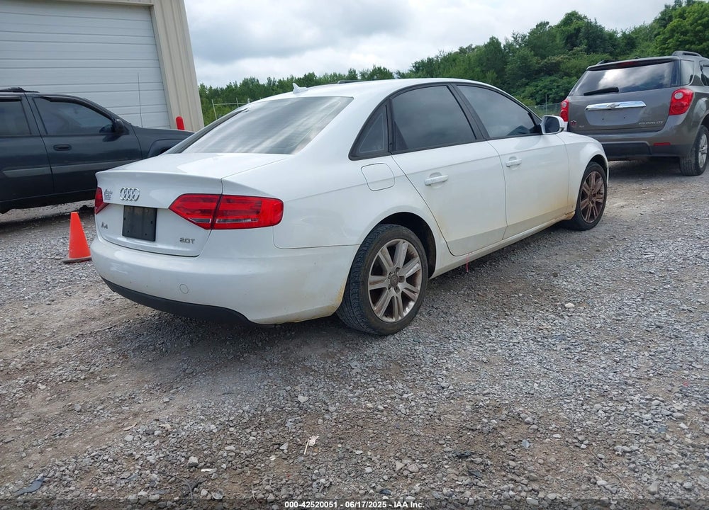 2011 AUDI A4 VIN: WAUAFAFL5BN037896