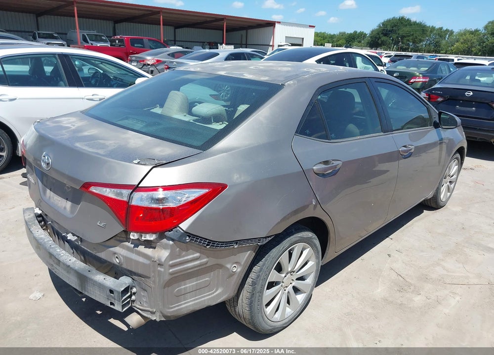 2016 TOYOTA COROLLA VIN: 5YFBURHE1GP433506