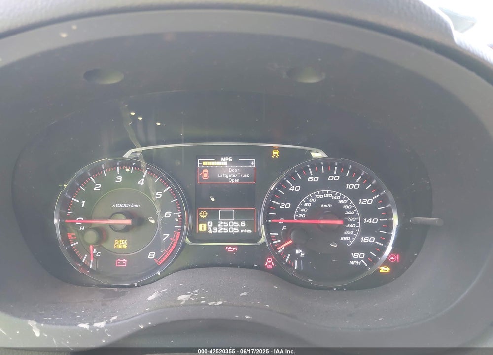 2018 SUBARU WRX VIN: JF1VA1B64J9825018