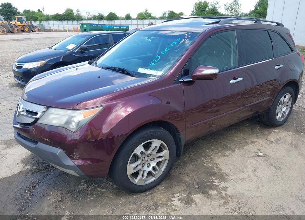 2008 ACURA MDX TECHNOLOGY PACKAGE VIN: 2HNYD284X8H528334