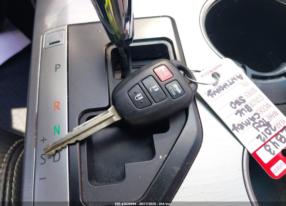 2012 TOYOTA CAMRY VIN: 4T1BF1FK1CU203204