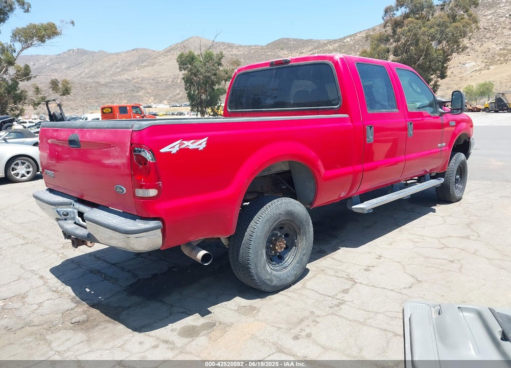 2004 FORD F-250 LARIAT/XL/XLT VIN: 1FTNW21P04EA26313