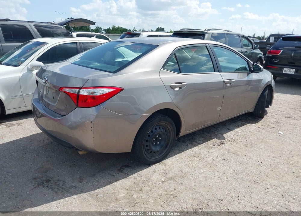 2016 TOYOTA COROLLA LE VIN: 5YFBURHEXGP411620