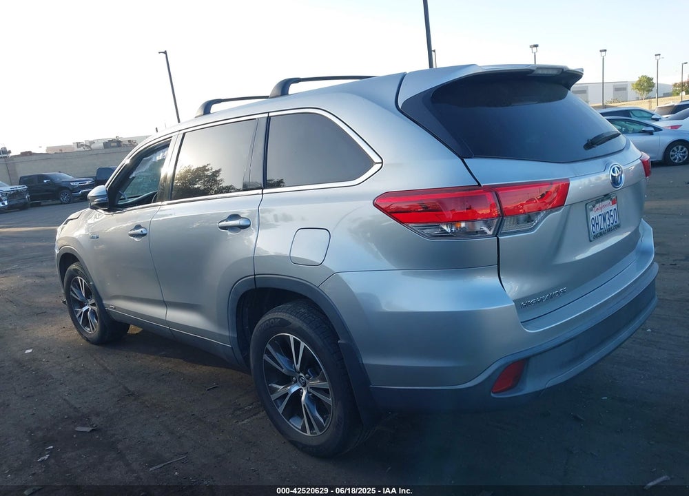 2019 TOYOTA HIGHLANDER HYBRID VIN: 5TDBGRFH9KS056038