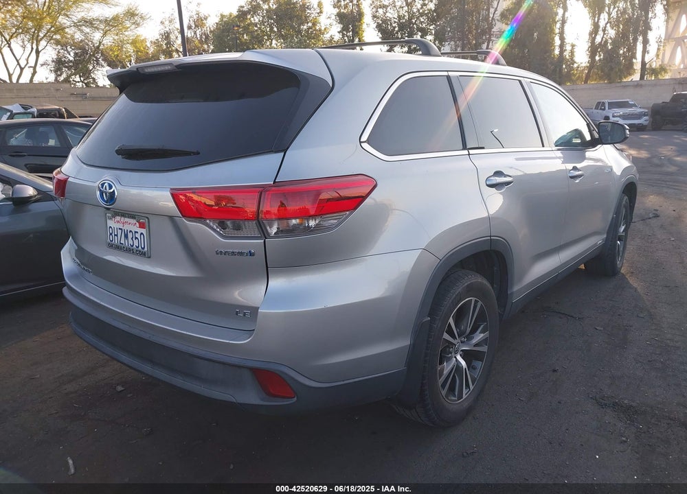 2019 TOYOTA HIGHLANDER HYBRID VIN: 5TDBGRFH9KS056038