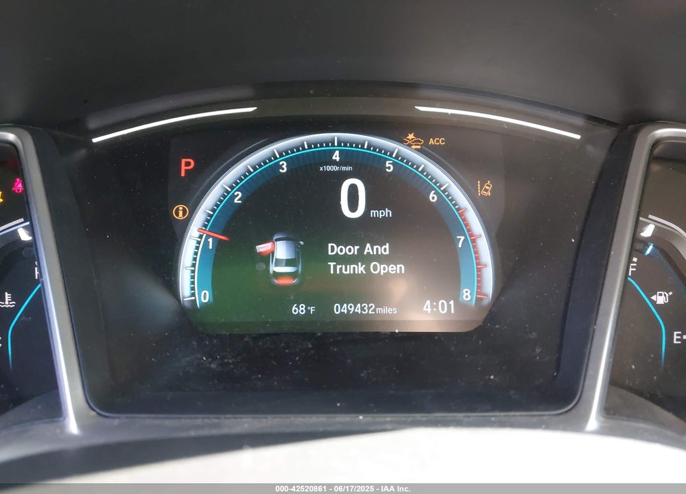 2019 HONDA CIVIC VIN: JHMFC1F7XKX002956