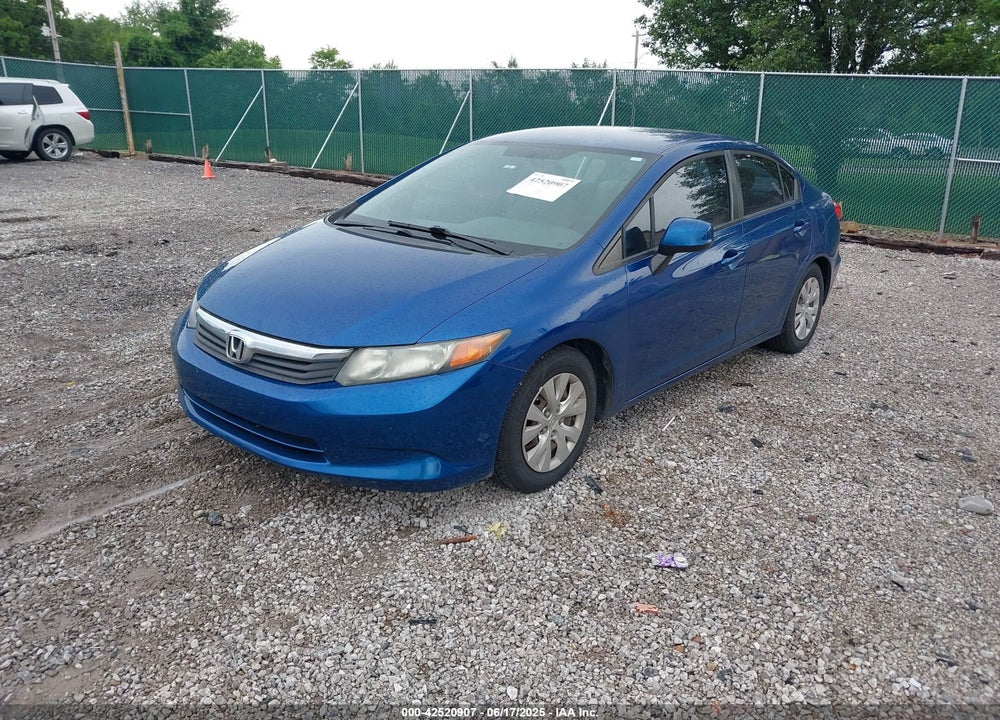 2012 HONDA CIVIC VIN: 2HGFB2F51CH506134