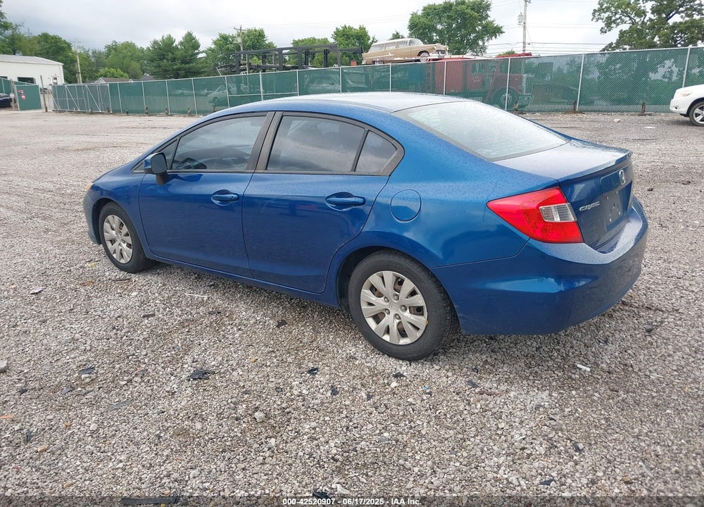 2012 HONDA CIVIC VIN: 2HGFB2F51CH506134
