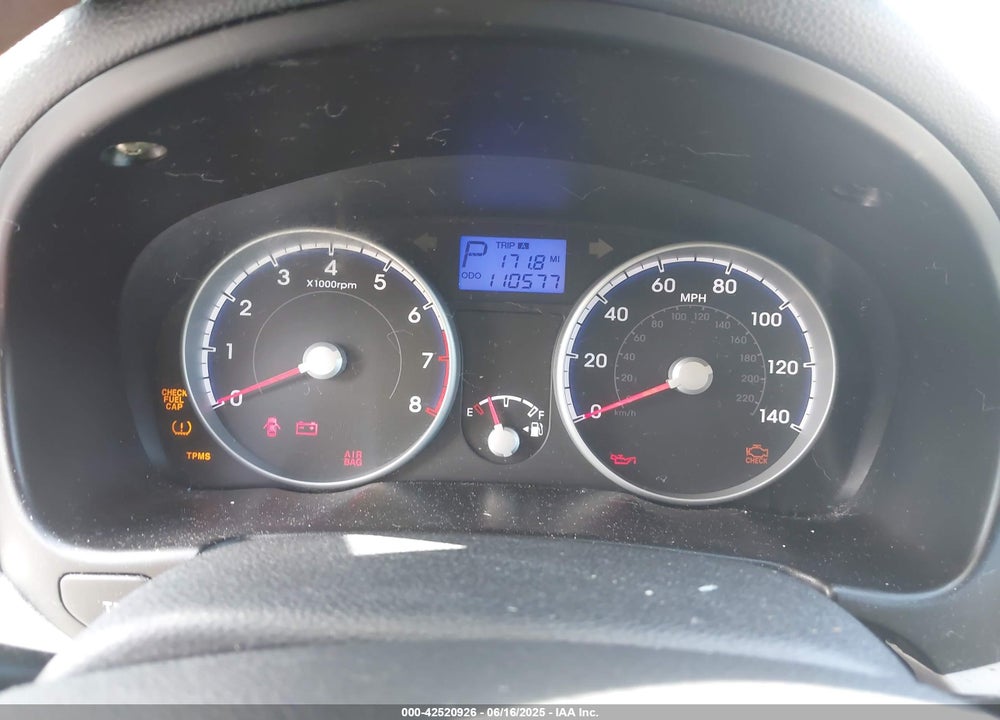 2011 HYUNDAI ACCENT VIN: KMHCN4AC2BU611783