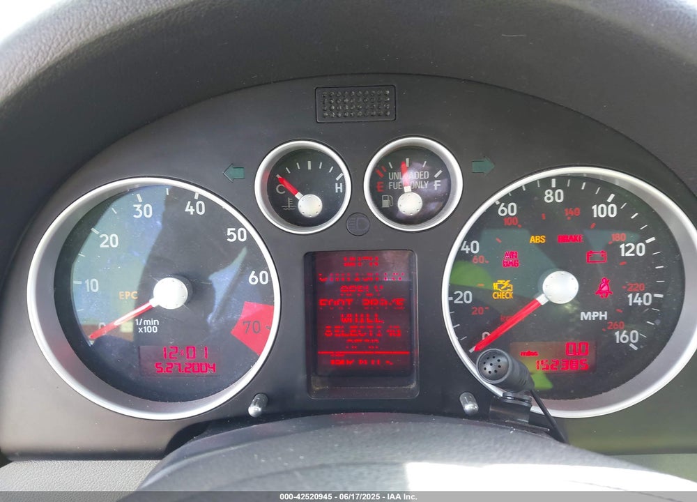 2004 AUDI TT 1.8L VIN: TRUSC28N341025184