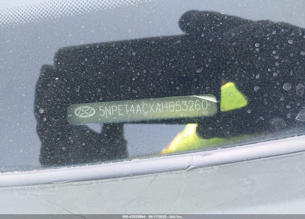 2010 HYUNDAI SONATA GLS VIN: 5NPET4ACXAH653260