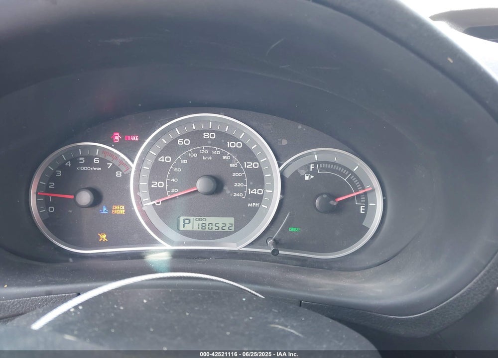 2011 SUBARU IMPREZA VIN: JF1GH6B6XBH825906