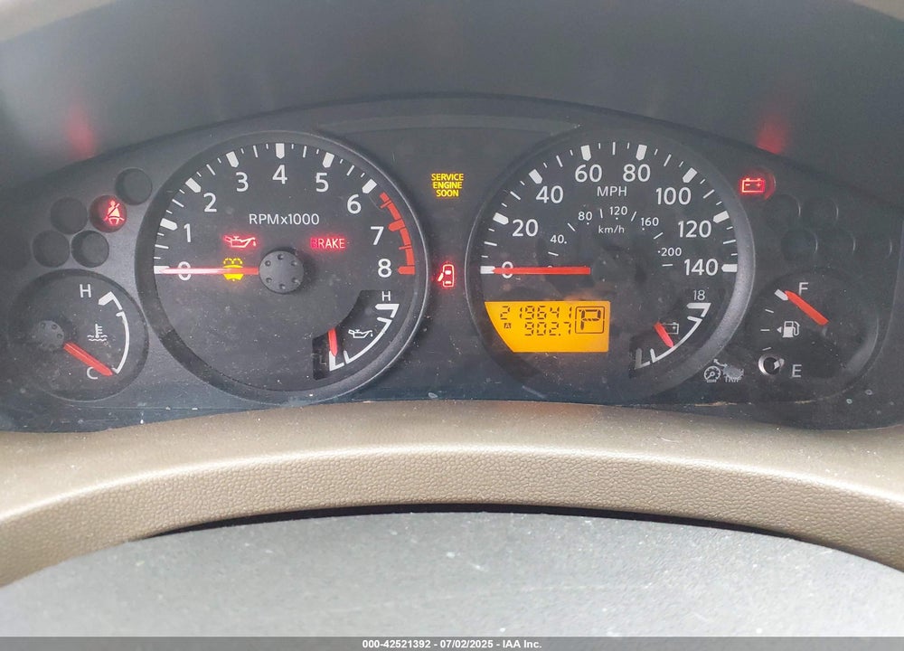 2006 NISSAN XTERRA S VIN: 5N1AN08U36C534108