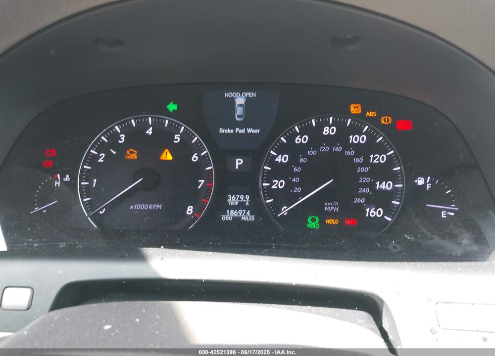 2008 LEXUS LS460 VIN: JTHBL46F185056710
