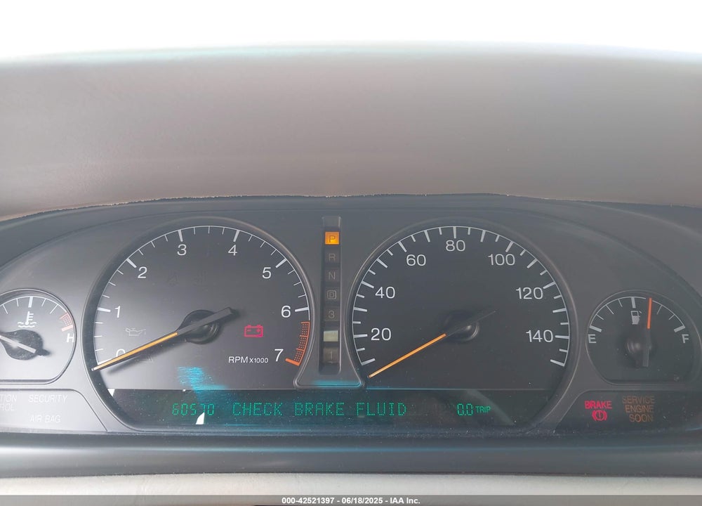 2001 CADILLAC ELDORADO ESC VIN: 1G6EL12Y01B104230