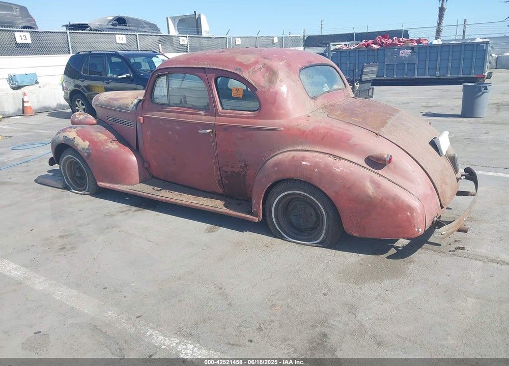 1939 CHEVROLET 2 DOOR COUP CPDX VIN: 2215652